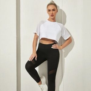 Sport Mesh Workout Crop Top